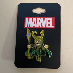 Marvel Chibi Loki Enamel Pin NEW